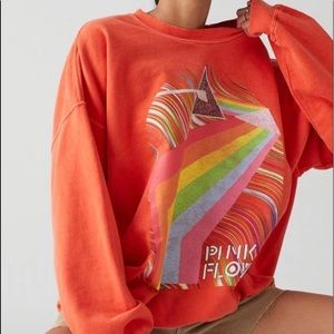 Urban Outfitters NWT Pink Floyd The Dark Side Of The Moon Sweatshirt Oversized